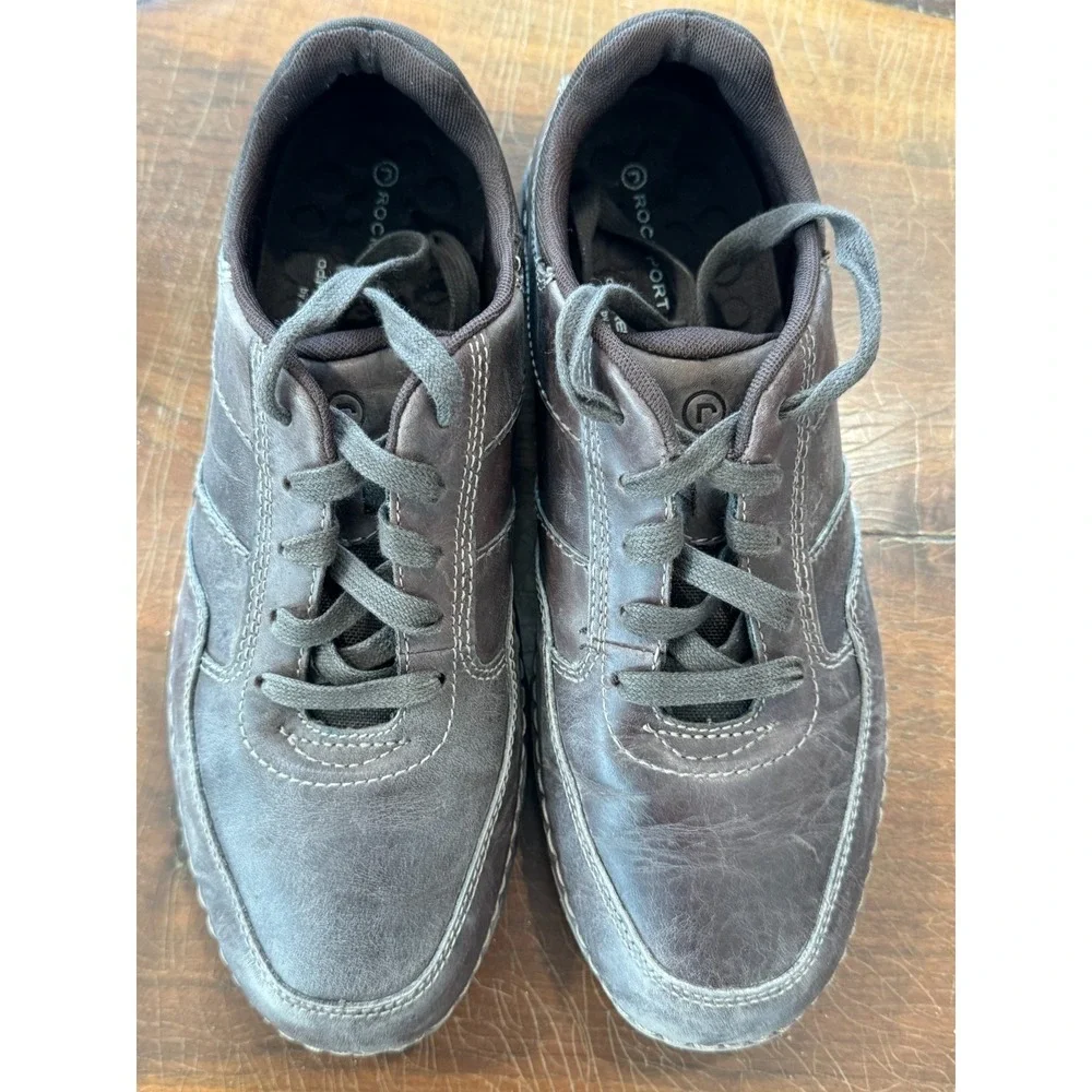 Rockport‎ Men's Brown Leather Walking Shoes Comfort Casual US 8.5